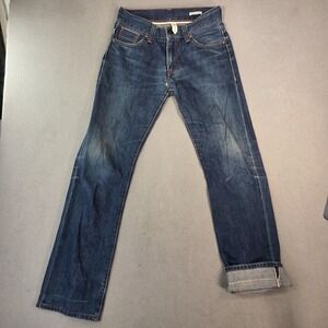 Levis Jeans Mens Blue Denim Straight Leg Skinny 100% Cotton Fits 28x32